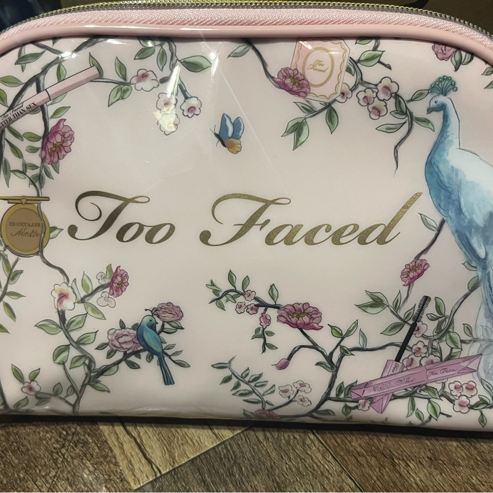 Too Faced Pastel Floral Cosmetic Bag